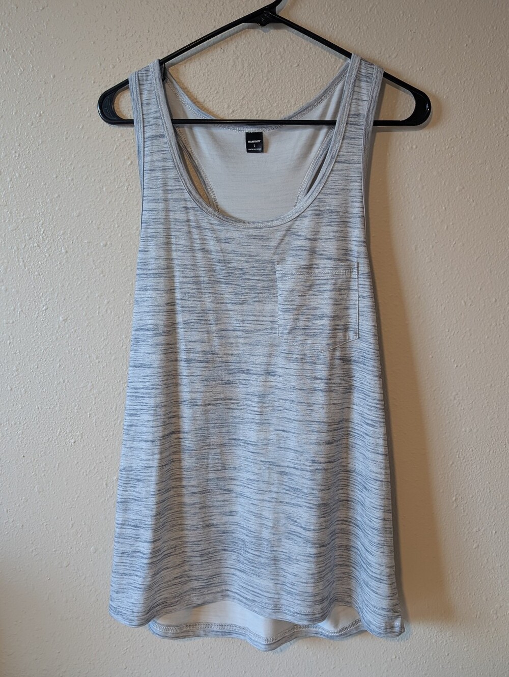 NFINITY Light Gray Heather Pocket Tank Top - Men